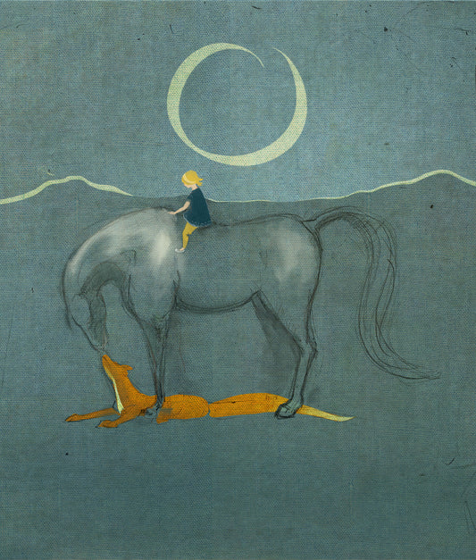 The girl the horse and the fox