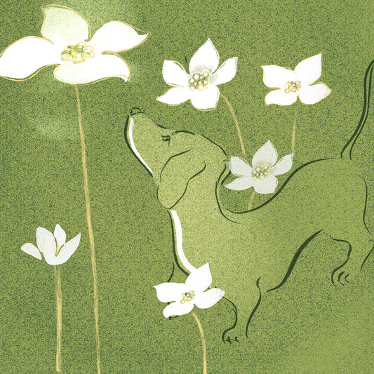 Tax i blomrabatten